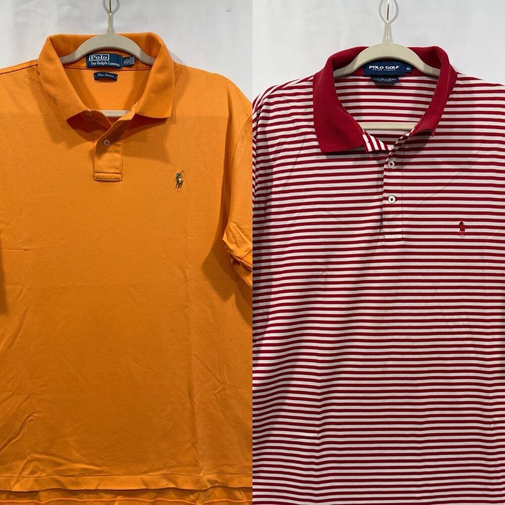 Polo Ralph Men's Polo Shirt Bundle Sz XL Old Money Academia